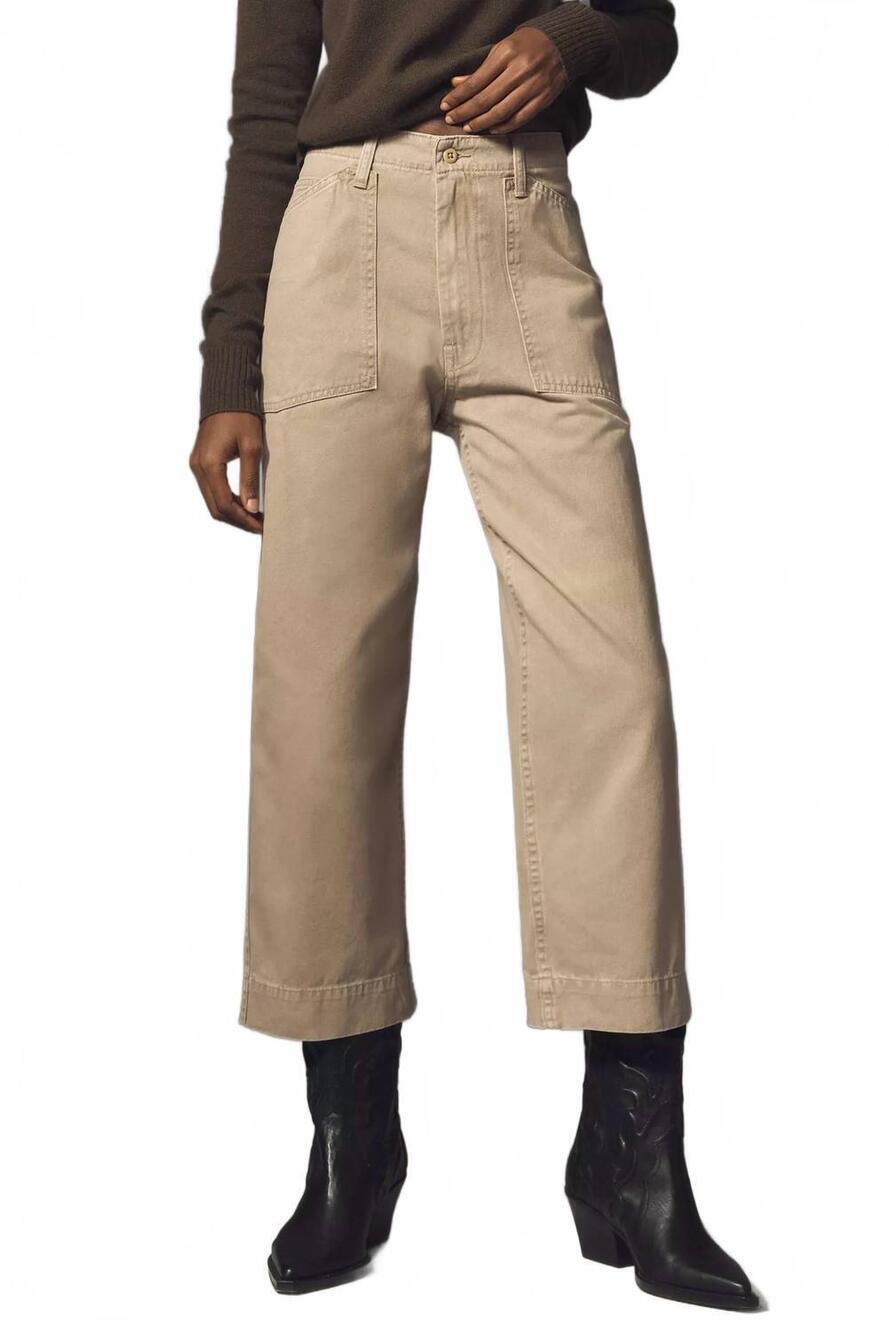 NEW DENIMIST georgia work ankle pant in light brown